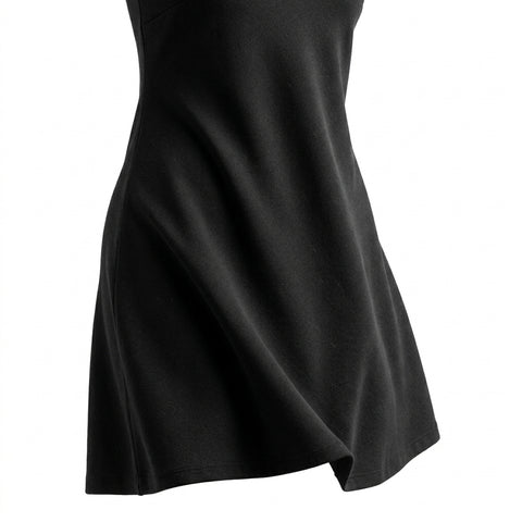 Dark Grey Marl Ponte Knit, Viscose-Nylon, 345 gsm