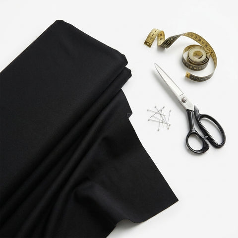 Black Ponte Knit, Viscose-Nylon