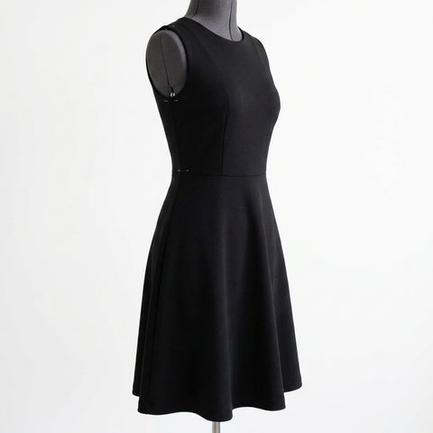 Black Ponte Knit, Viscose-Nylon