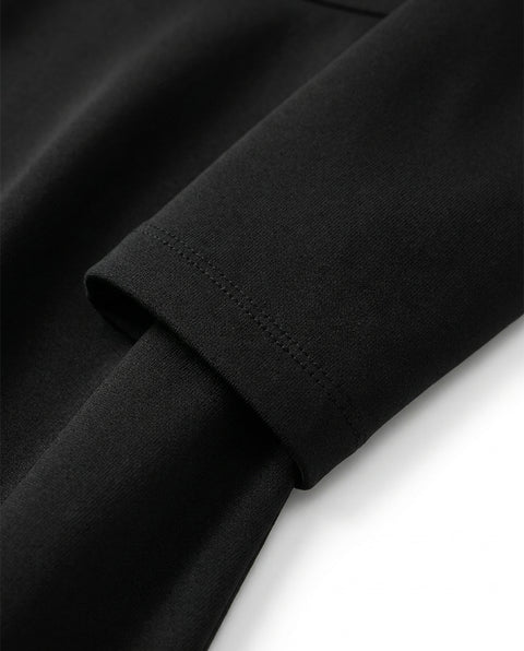 Black Ponte Knit, Polyester