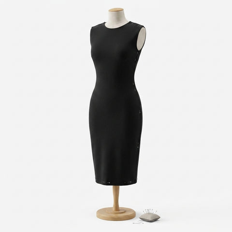 Black Ponte Knit, Tencel Lyocell-Nylon