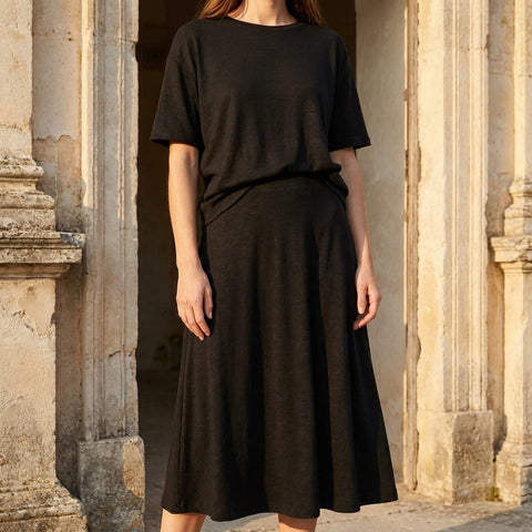 Black Brushed ITY Knit, Polyester