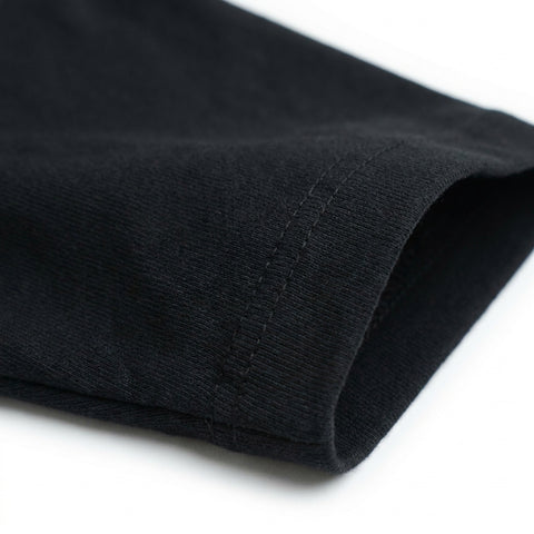 Black Ribbed Rib Knit, Cotton