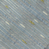 Light Blue Horizontal-Band Jacquard, Cotton-Poly — photo 1