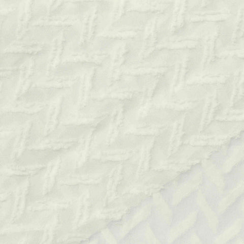 Cream Zigzag Jacquard, Polyester