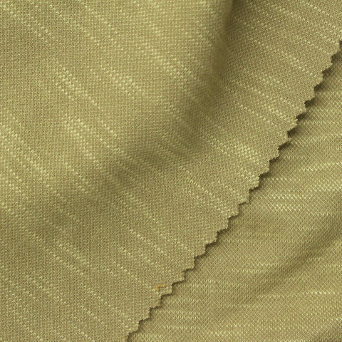 Olive Heather Piqué Knit, Modal-Poly