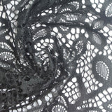 Black Floral Lace, Nylon, 117 gsm — photo 1