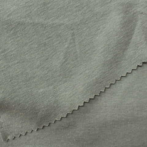Polyester Viscose Rib Knit Fabric, 190 gsm, 170 cm — Green