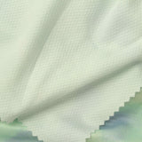 Pastel Green Watercolor Birdseye Knit, Polyester — photo 1