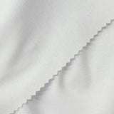 Polyester Stretch Rib Knit Fabric, 320 gsm, 180 cm — White — photo 1