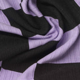 Black Checks Rib Knit, Poly-Viscose — photo 1