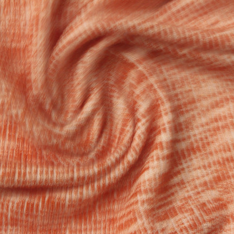 Orange Marl Jersey Knit, Viscose-Poly, 208 gsm