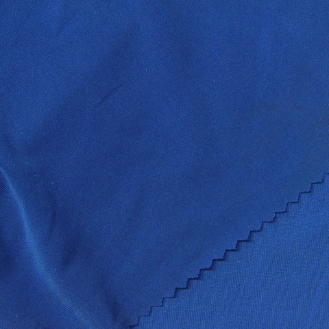 Polyester Stretch Milk Silk Knit Fabric, 140 gsm, 160 cm — Blue