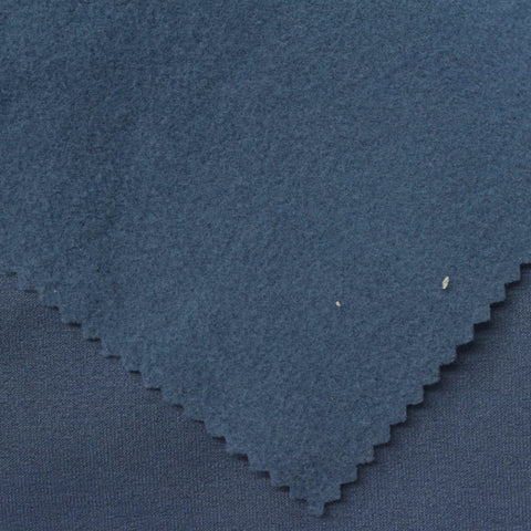 Brushed Polyester Nylon Stretch Knit Fabric, 260 gsm, 155 cm — Navy