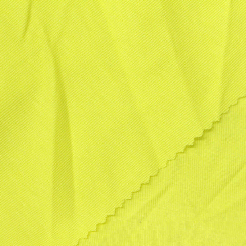 Tencel Lyocell Polyester Blend Rib Knit Fabric, 150 gsm, 150 cm — Yellow, ref EF-270715