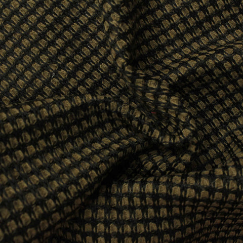 Olive Geometric Chunky Knit, Poly-Acrylic