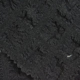Black Tone-on-Tone Seersucker, Polyester — photo 1