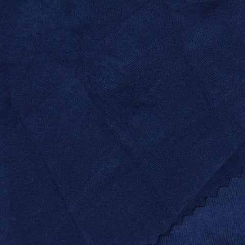 Polyester Stretch Jersey Knit Fabric, 226 gsm, 160 cm — Navy