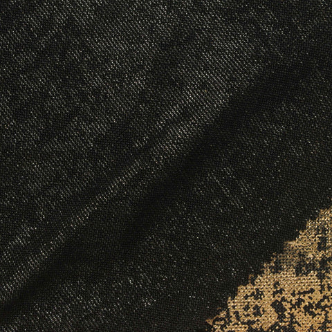 Gold Abstract Jersey Knit, Polyester, 160 gsm