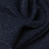 Dark Blue Marl Linen-Look, Polyester, 230 gsm — photo 1