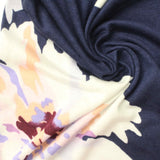 White Abstract Knit, Viscose, 129 gsm — photo 1