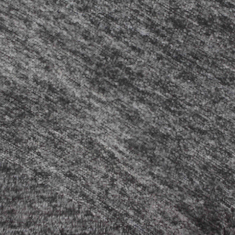 Dark Grey Heathered-Marl Chunky Knit, Polyester, 171 gsm