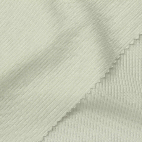 Polyester Stretch Rib Knit Fabric, 280 gsm, 158 cm — Khaki