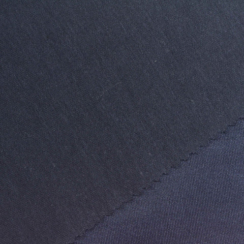 Polyester Cotton Stretch Scuba Knit Fabric, 380 gsm, 168 cm — Navy