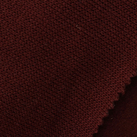 Brushed 100% Polyester Chunky Knit Fabric, 252 gsm — Red