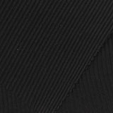 Polyester Stretch Rib Knit Fabric, 210 gsm, 140 cm — Black — photo 1