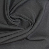 Polyester Stretch Sateen Fabric, 210 gsm, 155 cm — Black — photo 1