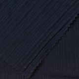 Viscose Stretch Rib Knit Fabric, 230 gsm — Navy — photo 1