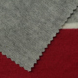 Grey Horizontal-Stripe Chunky Knit, Viscose-Poly, 210 gsm — photo 1