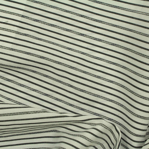 Black Stripes Woven, Cotton, 95 gsm