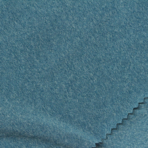 Blue Marl Milk Silk Knit, Polyester, 170 gsm