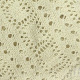 Cream Eyelet Chunky Knit, Poly-Cotton — photo 1