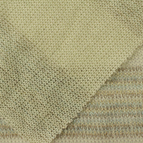 Gold Horizontal-Stripe Chunky Knit
