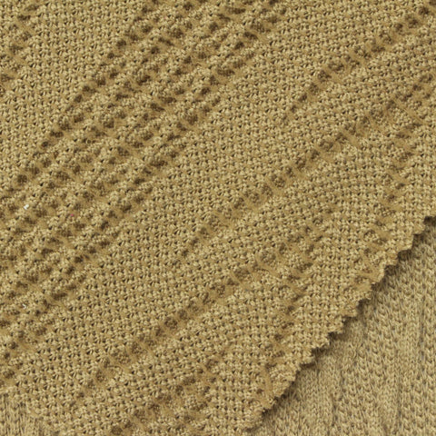 Beige Tone-on-Tone Jersey Knit, Polyester, 370 gsm