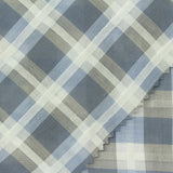 White Check Woven, Cotton, 100 gsm — photo 1