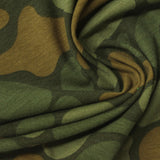 Green Camo Jersey Knit, Poly-Viscose, 150 gsm — photo 1