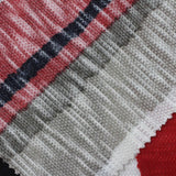 Black Irregular-Stripe Jersey Knit, Polyester — photo 1