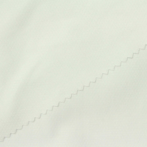 Jacquard Cotton Polyester Twill Fabric, 115 gsm, 160 cm — White