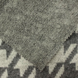 Grey Houndstooth Knit, Polyester — photo 1