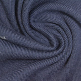 Heathered Blue Marl Rib Knit, Poly-Cotton — photo 1