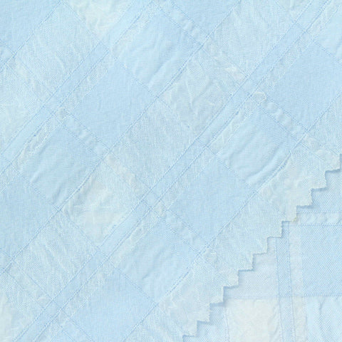 Light Blue Check Woven, Polyester