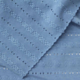 Blue Floral Jersey Knit, Poly-Viscose — photo 1