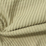 Brushed Polyester Viscose Stretch Rib Knit Fabric, 240 gsm, 160 cm — Khaki — photo 1