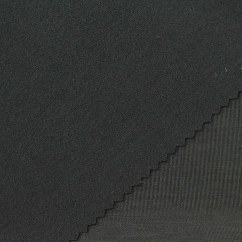 Brushed Polyester Modal Stretch Scuba Knit Fabric, 315 gsm, 168 cm — Grey
