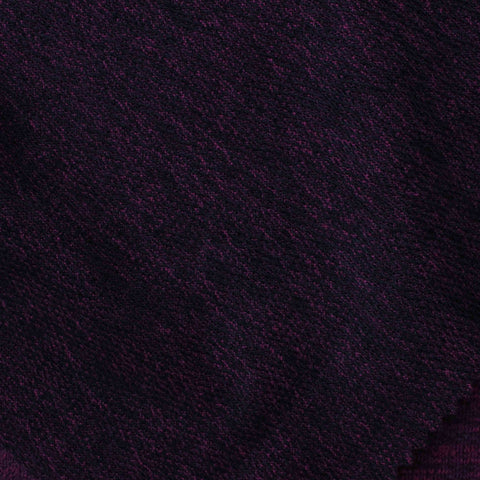 Dark Purple Marl Chunky Knit, Cotton-Poly