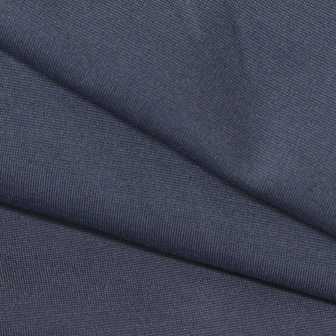 Viscose Nylon Stretch Ponte Knit Fabric, 330 gsm, 160 cm — Navy, ref EF-250538
